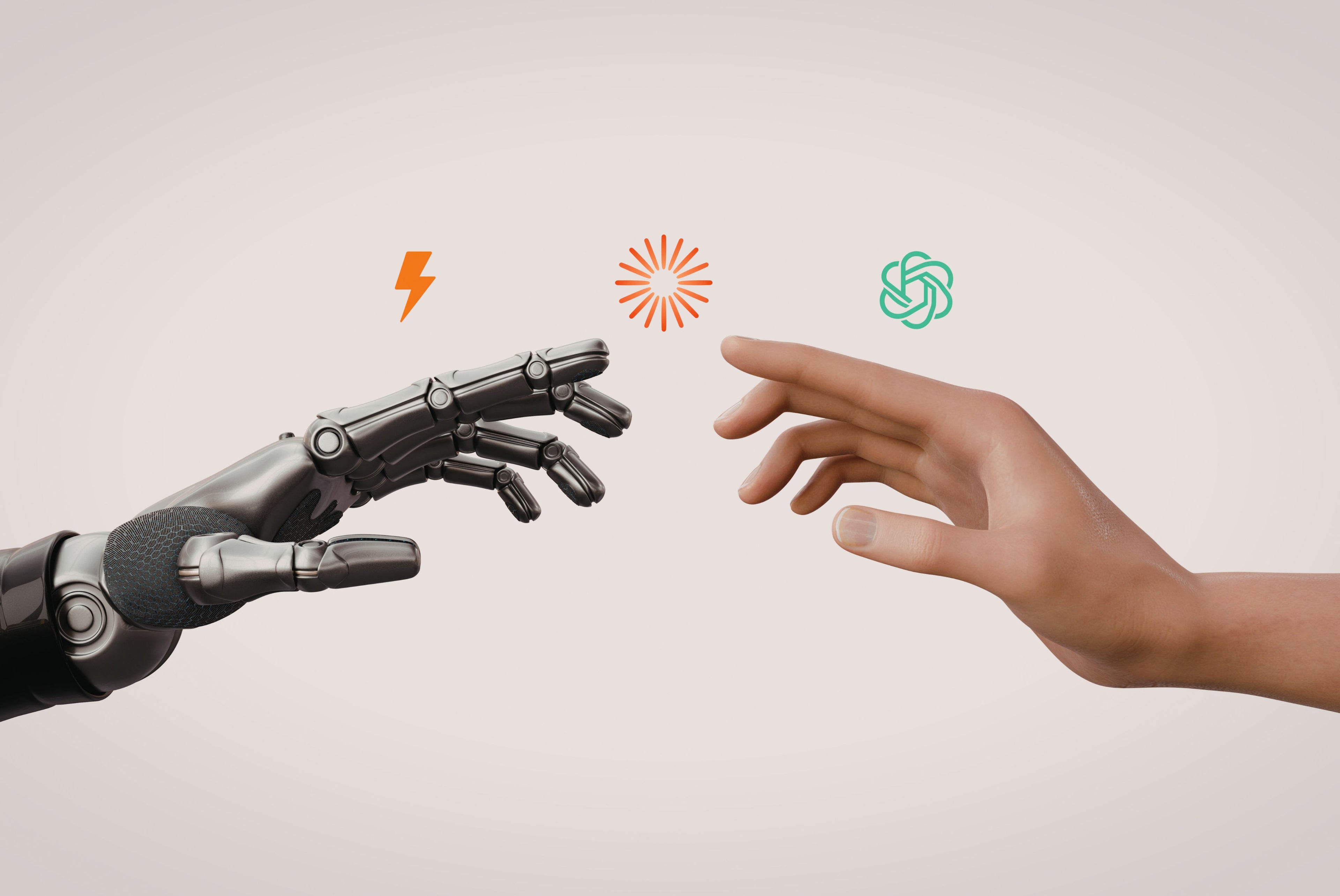 Green School AI course banner featuring human and robotic hands with Claude AI branding, representing practical AI skills, Claude Pro workflows, AI productivity, automation, and human-AI collaboration for work and business.